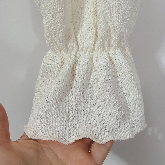 BIKBOK Cream Sweater With Bell Sleeve and Elastic Waist Bell Bottom Size Small - Picture 2 of 9